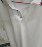 羅蒙【抗皺】短袖t恤男夏季冰絲薄款翻領(lǐng)商務(wù)休閑POLO衫女士工裝上衣 曬單實(shí)拍圖