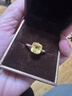 JOLEE戒指女S925銀時(shí)尚簡(jiǎn)約輕奢黃水晶彩寶指環(huán)飾品送女士禮物一物一證 曬單實(shí)拍圖