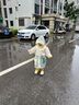 牧萌兒童雨衣男童女童防水全身雨披幼兒園小學(xué)生雨具 黃色小恐龍 S 曬單實(shí)拍圖