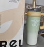物生物（RELEA）保溫杯大容量女士高顏值巨無(wú)霸保冷水杯學(xué)生冰霸杯辦公室吸管杯子 青梅起泡酒-316L內膽-無(wú)茶倉1.3L 曬單實(shí)拍圖