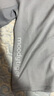 moodytiger男童長(cháng)袖T恤柔軟彈力春秋兒童上衣吸濕排汗打底衣圓領(lǐng)加厚運動(dòng)衣 淺花灰 130 曬單實(shí)拍圖