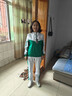 啄木鳥(niǎo)（TUCANO）品牌運動(dòng)套裝女春秋廣場(chǎng)舞服裝新款顯瘦減齡寬松休閑衛衣三件套 綠色【外套+短袖+長(cháng)褲】 L(95-110斤) 曬單實(shí)拍圖