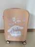 袋鼠（KANGAROO）行李箱卡通玉桂狗兒童小型輕便女學(xué)生拉桿箱男萬(wàn)向輪旅行密碼箱 玉桂狗茱萸粉 20英寸 【登機之選】 曬單實(shí)拍圖