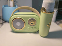 JOJOCAT復古K歌音響C20藍牙音箱送女生日禮物伴手禮品儀式感兒童家庭ktv聲卡修音便攜話(huà)筒麥克風(fēng)一體TF卡 單麥旗艦款|青草綠|重低音藍牙音箱+K歌麥克風(fēng) 曬單實(shí)拍圖