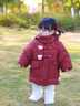 G.DUCKKIDS小黃鴨女童棉衣外套兒童棉服冬裝女寶寶加厚上衣女孩冬季保暖棉襖 粉色 90 尺碼1~2歲【 80-90cm】 曬單實(shí)拍圖