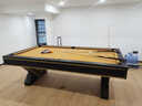皓玉佳美式臺球桌標準型家用別墅大理石黑八成人桌球臺乒乓多功能二合一 9尺 V字腿大理石三合一 曬單實(shí)拍圖