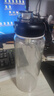 LOCKZI噸桶噸耐高溫100度食品級開(kāi)水防摔茶水分離玻璃泡茶杯大容量水杯 [獨立茶網(wǎng)+杯套] 1000ml 高硼硅防爆 曬單實(shí)拍圖