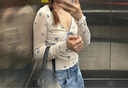 UR2025春季新款女裝蝴蝶結V領(lǐng)碎花木耳邊長(cháng)袖T恤UYL450054 曬單實(shí)拍圖