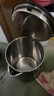 美菱（MeiLing）電水壺燒水壺 家用1.8L雙層防燙熱水壺 304不銹鋼內膽電熱水壺MH-A1829B 曬單實(shí)拍圖