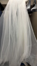 締晶新娘結婚頭紗頭飾森系雙層釘珠頭紗領(lǐng)證拍照道具求婚婚紗旅拍短款 曬單實(shí)拍圖