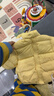 巴拉巴拉童裝兒童羽絨服寶寶男女童2025冬裝新款嬰兒外套保暖上衣泡芙羽絨 黃色小南瓜31004-白鴨絨 80 （充絨量64g 適合9-12個(gè)月） 曬單實(shí)拍圖