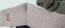 莫代爾4雙羊毛襪男士秋冬加厚刺繡毛圈襪特厚加絨保暖雪地襪抗寒睡眠襪 曬單實(shí)拍圖