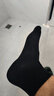 如植男士襪子男夏季純棉短襪抗菌防臭透氣耐磨潮流黑白束腰籃球船襪 黑色 10雙 曬單實(shí)拍圖