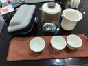 不拙戶(hù)外旅行茶具套裝便攜式旅游露營(yíng)出差茶具快客杯雅白云海一壺三杯 曬單實(shí)拍圖