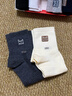 貓人男士襪子男100%純棉防臭吸汗10A級抗菌秋冬長(cháng)襪休閑商務(wù)中筒襪6雙 曬單實(shí)拍圖