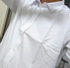 羅蒙（ROMON）純色商務(wù)職業(yè)正裝男士白襯衫工裝外套長(cháng)袖襯衣男CS108白色3XL 曬單實(shí)拍圖
