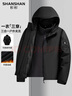 SHANSHAN【一衣三穿】夾克男2025冬季戶(hù)外休閑防風(fēng)可拆卸內膽男士外套 黑色 L /175 曬單實(shí)拍圖