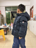 保姆鵝 兒童羽絨服短款連帽聚暖童裝男女童防風(fēng)御寒加厚外套冬[NG2860] 海軍藍 130 曬單實(shí)拍圖