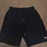 名創(chuàng  )優(yōu)品（MINISO）短褲夏季男純棉運動(dòng)港風(fēng)復古韓版休閑褲潮流褲子秋季男士直筒長(cháng)褲 【純棉短褲】黑色(m咖色質(zhì)感褲前左下標) 2XL /185(體重160-180斤) 曬單實(shí)拍圖