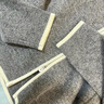 Navigare意大利小帆船羊毛衫女士秋冬季半高領(lǐng)彈力休閑毛衣通勤針織開(kāi)衫女 知更雀灰/白 M 曬單實(shí)拍圖
