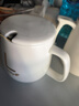 勤凱陶瓷杯耐高溫馬克杯帶蓋勺家用茶杯咖啡杯學(xué)生杯子陶瓷辦公創(chuàng  )意 白色-【杯蓋勺】 曬單實(shí)拍圖