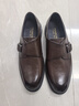 意爾康男鞋商務(wù)正裝孟克鞋英倫風(fēng)一腳蹬結婚鞋  59126W 棕色    40    曬單實(shí)拍圖
