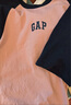 GAP男女裝2025春季新款純棉印花logo撞色插肩袖短袖T恤上衣725618 粉色 S (165/88A) 亞洲尺碼 曬單實(shí)拍圖