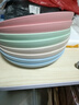 維諾亞小麥秸稈盤(pán)子家用菜盤(pán)單個(gè)ins風(fēng)9英寸塑料防摔圓盤(pán)寢室水果盤(pán)套裝 20cm 圓盤(pán) 混色4個(gè)裝 曬單實(shí)拍圖