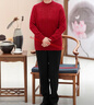 恒源祥老年人100%羊毛衫女60歲70媽媽款太太毛衣80奶奶秋冬加厚打底衫 加絨 棗紅色:【加厚】 3XL:建議135-150斤穿 曬單實(shí)拍圖