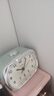 卡西歐（CASIO）石英機芯臥室鬧表貪睡夜燈靜音時尚臺式學生床頭鬧鐘 綠色TQ-159-3PF 干電池 曬單實拍圖