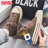 NASA XVVX官方聯(lián)名復古小眾高幫帆布鞋男生潮流運動(dòng)休閑百搭厚底增高鞋子男 卡其 42 曬單實(shí)拍圖