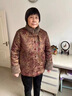 俞兆林老人唐裝女奶奶裝棉衣加厚70歲80老太太保暖棉襖媽媽棉衣外套衣服 紅色上衣+黑色褲子 2XL 建議105-120斤 曬單實(shí)拍圖