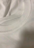 二本針~300g純棉重磅磨毛短袖t恤男女純色厚實(shí)不透寬松休閑五分袖 白色-【300g重磅】 L建議140-170斤 曬單實(shí)拍圖