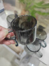 貞喜氣玻璃小茶杯6個(gè)套裝迷你功夫茶杯小號帶把品茗杯家用辦公室喝茶杯 品茗小杯6只裝【75ml】 曬單實(shí)拍圖