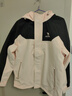 駱駝（CAMEL）戶(hù)外登山服中性加絨防潑水風(fēng)衣外套 C34CW0L4626A 幻影黑/粉 S 曬單實(shí)拍圖