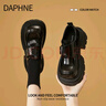 DAPHNE達芙妮厚底樂(lè )福鞋女2025新款冬季百搭黑色小皮鞋軟底一腳蹬單鞋子 曬單實(shí)拍圖