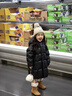 高梵黑金兒童鵝絨服5.0長(cháng)款加厚男女小童精靈帽寶寶羽絨服外套官方暖 YT棉花粉 100 （飛天鵝絨103g） 曬單實(shí)拍圖