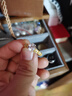 中鑫珠寶人生一克拉黃金鉆戒足金鑲嵌鋯石蕾絲公主戒指求婚結(jié)婚女戒 金重4.17克（16圈號） 曬單實拍圖