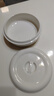 貝瑟斯 陶瓷碗蒸飯碗 蒸菜碗陶瓷蒸蛋碗帶蓋碗家用湯碗純白瓷碗6.5英寸 曬單實拍圖