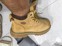 西域駱駝（VANCAMEL）真皮馬丁靴男秋冬季新款高幫情侶款厚底增高大黃靴戶(hù)外工裝男鞋靴 棕色【頭層豬皮】 41 曬單實(shí)拍圖