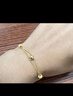 周六福黃金手鏈女雙層圓珠手鏈足金999 計價(jià)AA072322 約5.83g 16+2cm  曬單實(shí)拍圖