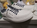 西域駱駝（VANCAMEL）潮流百搭小白鞋男款2026新款休閑板鞋皮面耐磨輕便運動(dòng)平底板鞋男 白色 43 曬單實(shí)拍圖