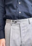 柏品可機洗羊毛西褲男士修身商務(wù)職業(yè)通勤長(cháng)褲易打理直筒休閑褲子 黑色人字紋 48 曬單實(shí)拍圖