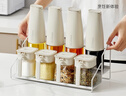 摩登主婦調料盒套裝調料器皿廚房家用密封調味瓶罐鹽罐油壺收納組合 【白色】廚房調味6件套 曬單實(shí)拍圖
