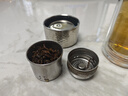 JRINKTEEA日本品牌純鈦茶漏茶水分離玻璃杯雙層一鍵泡茶水杯磁吸禮盒裝車(chē)載 錘紋玻璃杯升級款(銀色鈦外殼400ML) 曬單實(shí)拍圖