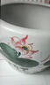 君閔景德鎮(zhèn)陶瓷魚(yú)缸養(yǎng)金魚(yú)缸碗睡蓮花盆荷花缸烏龜缸大號(hào)書(shū)畫(huà)庭院水缸 卷口紅荷花直徑40cm高度25cm 曬單實(shí)拍圖