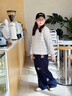 嘿小鵝秋冬季鵝絨服兒童輕薄羽絨服男童女童校服神器內(nèi)膽羽絨內(nèi)搭親子裝 米白 三防輕暖90白鵝絨 150 曬單實(shí)拍圖