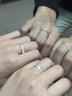 DRAGBOLL鉑金對戒PT950情侶對戒純銀戒指結婚求婚紀念日送女友生日禮物 【如需閉口聯(lián)系客服】 曬單實(shí)拍圖