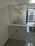 翟彥鋼屏風(fēng)隔斷鞋柜儲物裝飾柜輕奢入戶(hù)玄關(guān)進(jìn)門(mén)現代簡(jiǎn)約客廳藝術(shù)玻璃畫(huà) 60*30*220圖案可換定制 曬單實(shí)拍圖