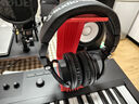 鐵三角（Audio-technica）ATH-M50X BK 頭戴式專(zhuān)業(yè)全封閉監聽(tīng)音樂(lè )HIFI耳機【節日禮物】 黑色 曬單實(shí)拍圖
